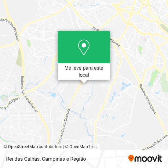 Rei das Calhas mapa