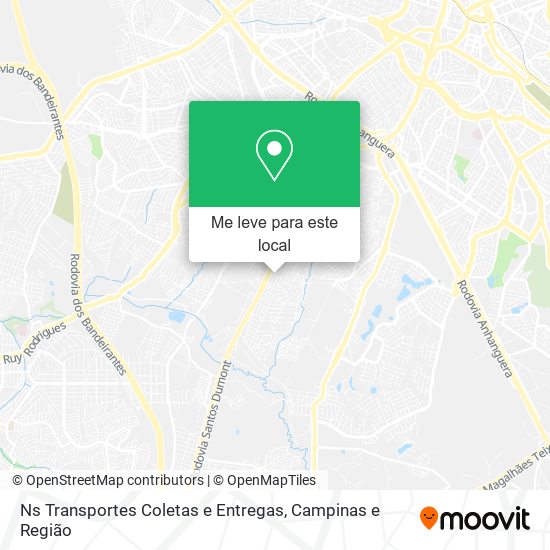 Ns Transportes Coletas e Entregas mapa