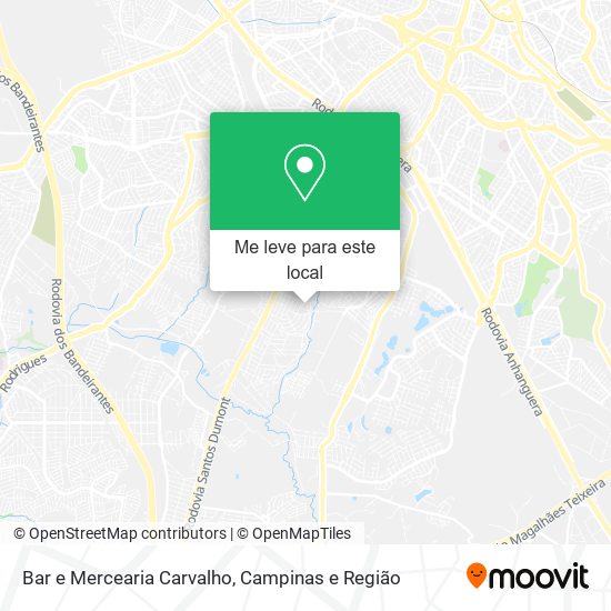 Bar e Mercearia Carvalho mapa