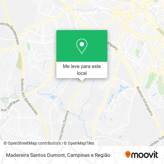 Madereira Santos Dumont mapa