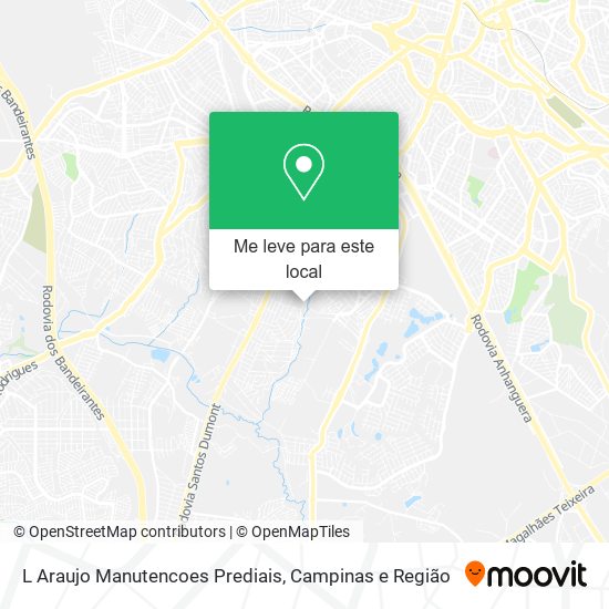 L Araujo Manutencoes Prediais mapa