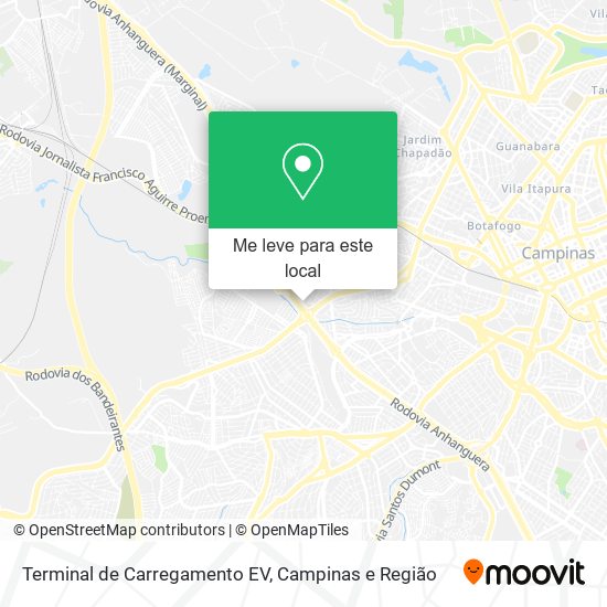 Terminal de Carregamento EV mapa