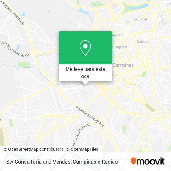Sw Consultoria and Vendas mapa