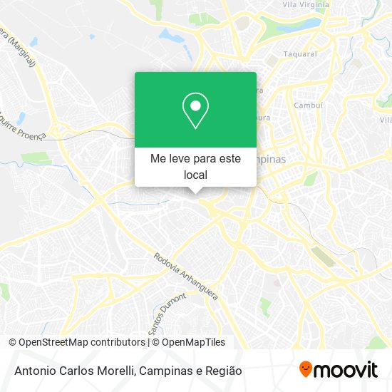 Antonio Carlos Morelli mapa