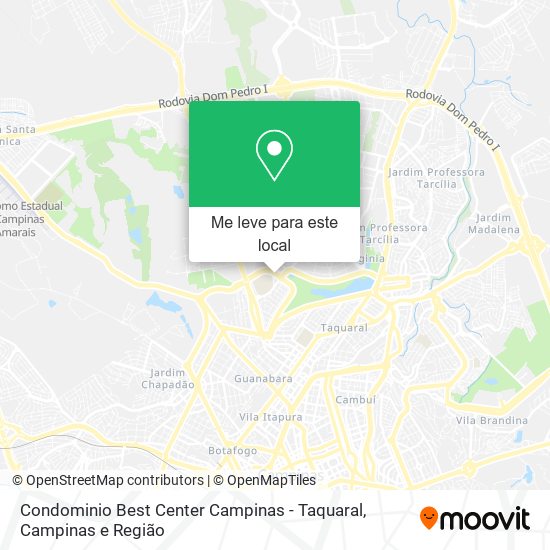 Condominio Best Center Campinas - Taquaral mapa