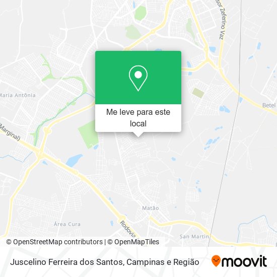 Juscelino Ferreira dos Santos mapa