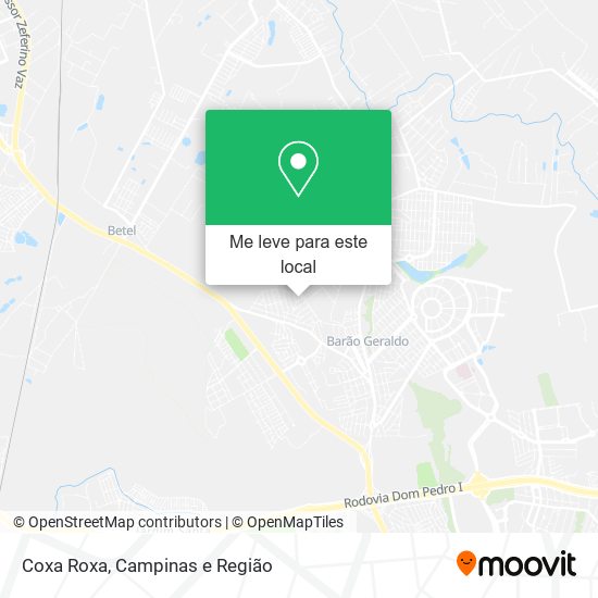 Coxa Roxa mapa