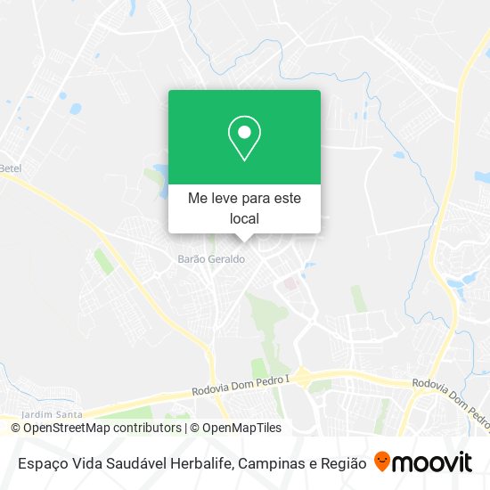 Espaço Vida Saudável Herbalife mapa
