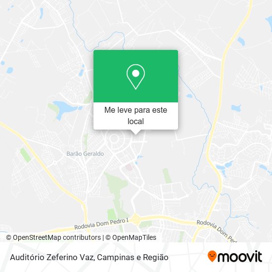 Auditório Zeferino Vaz mapa