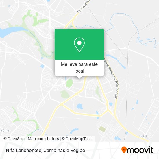 Nifa Lanchonete mapa