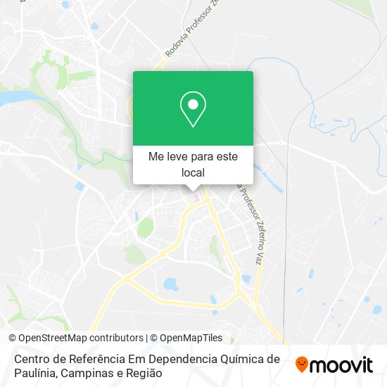 Centro de Referência Em Dependencia Química de Paulínia mapa