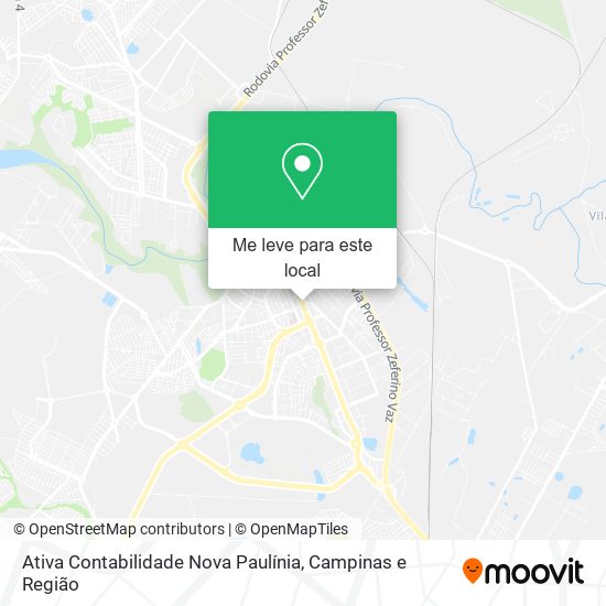 Ativa Contabilidade Nova Paulínia mapa