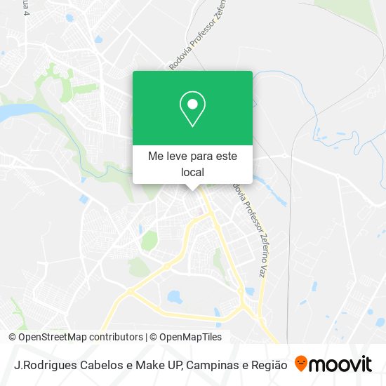 J.Rodrigues Cabelos e Make UP mapa