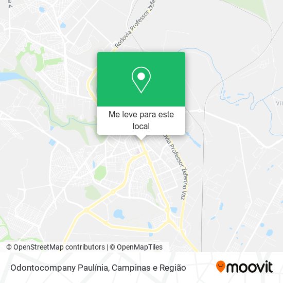 Odontocompany Paulínia mapa