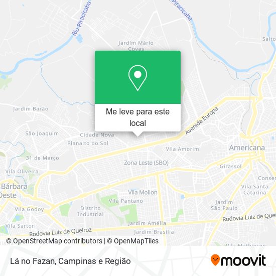 Lá no Fazan mapa