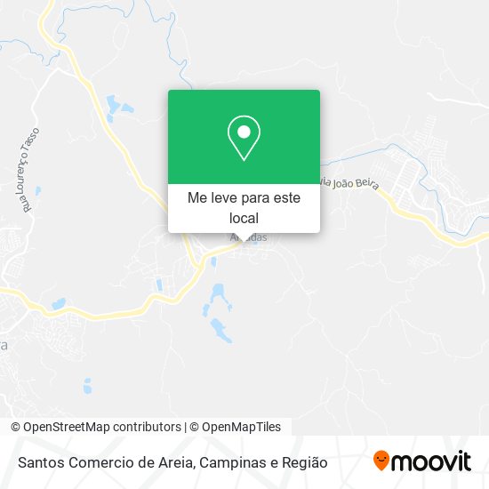 Santos Comercio de Areia mapa