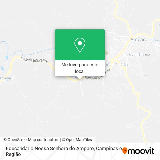 Educandário Nossa Senhora do Amparo mapa