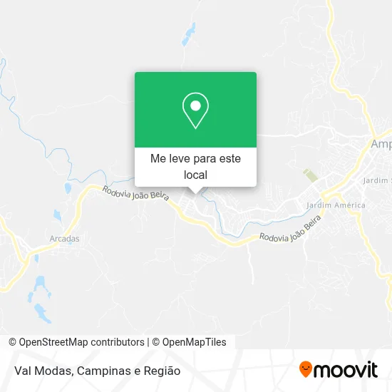 Val Modas mapa