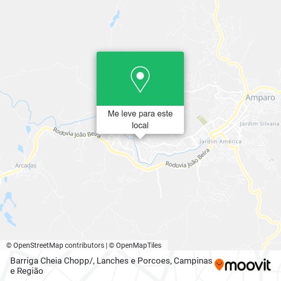 Barriga Cheia Chopp / , Lanches e Porcoes mapa
