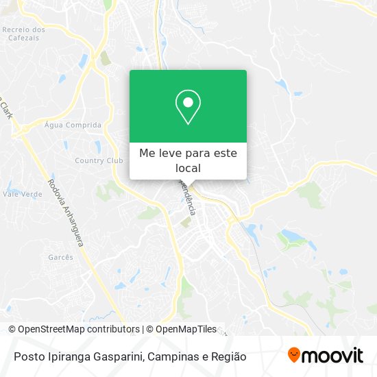 Posto Ipiranga Gasparini mapa