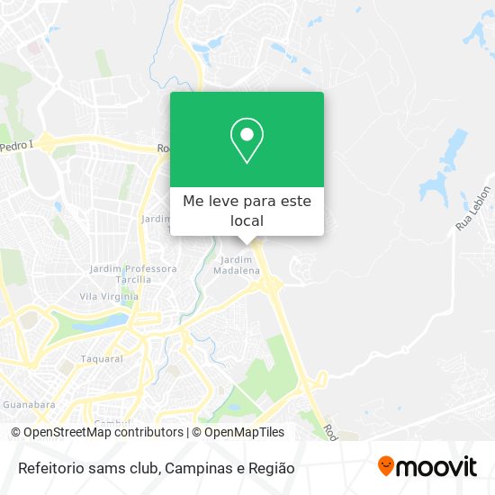 Refeitorio sams club mapa