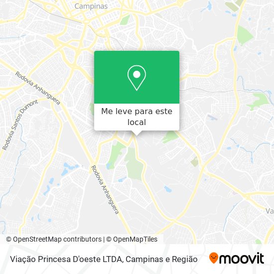 Viação Princesa D'oeste LTDA mapa