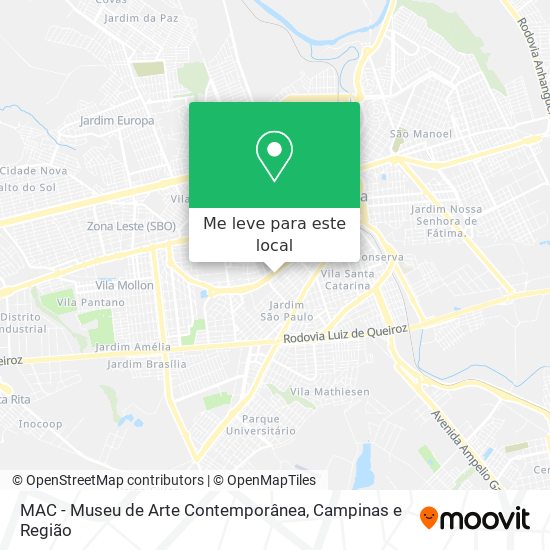 MAC - Museu de Arte Contemporânea mapa