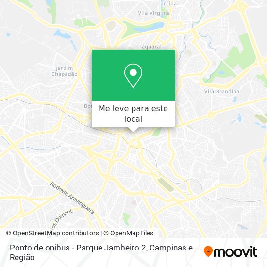 Ponto de onibus - Parque Jambeiro 2 mapa