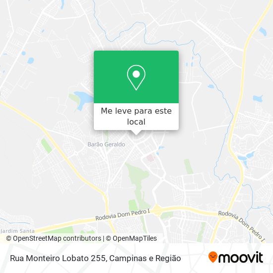 Rua Monteiro Lobato 255 mapa