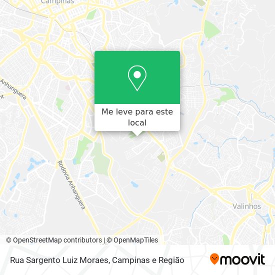 Rua Sargento Luiz Moraes mapa