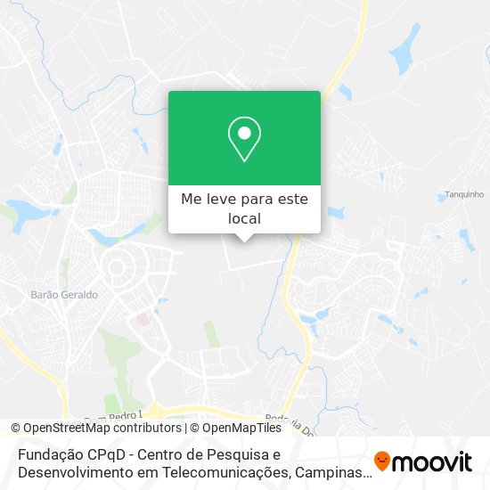 Fundação CPqD - Centro de Pesquisa e Desenvolvimento em Telecomunicações mapa