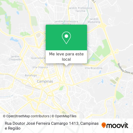 Rua Doutor José Ferreira Camargo 1413 mapa