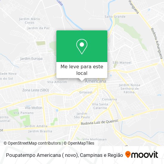 Poupatempo Americana ( novo) mapa