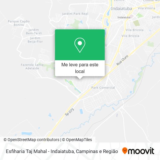 Esfiharia Taj Mahal - Indaiatuba mapa