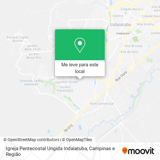 Igreja Pentecostal Ungida Indaiatuba mapa