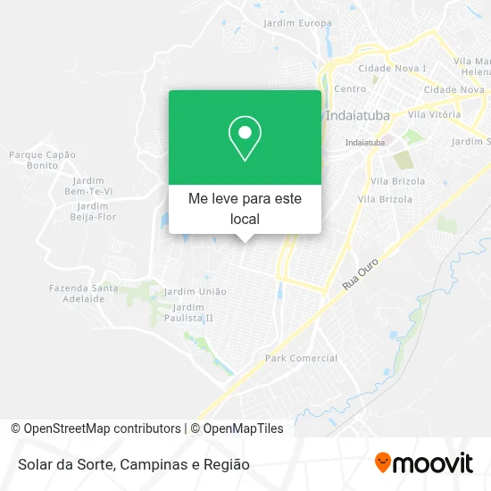 Solar da Sorte mapa