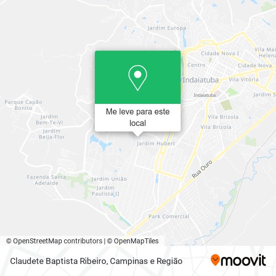 Claudete Baptista Ribeiro mapa