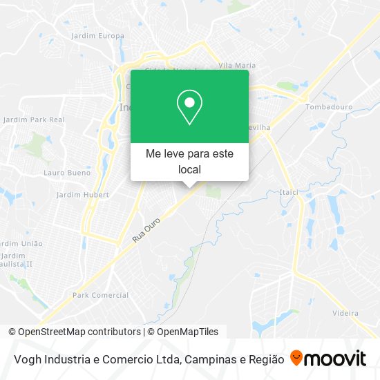 Vogh Industria e Comercio Ltda mapa