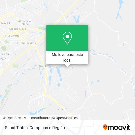 Sabiá Tintas mapa