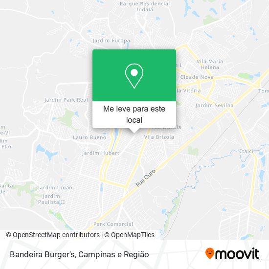 Bandeira Burger's mapa