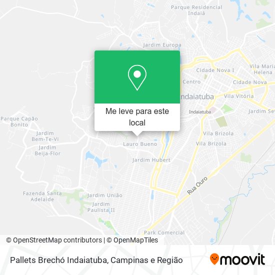 Pallets Brechó Indaiatuba mapa