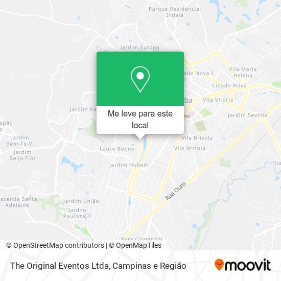 The Original Eventos Ltda mapa