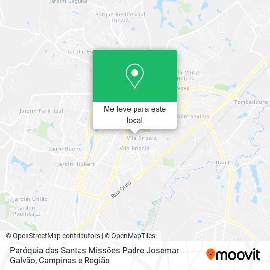 Paróquia das Santas Missões Padre Josemar Galvão mapa