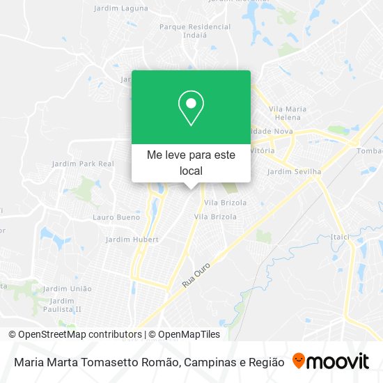 Maria Marta Tomasetto Romão mapa