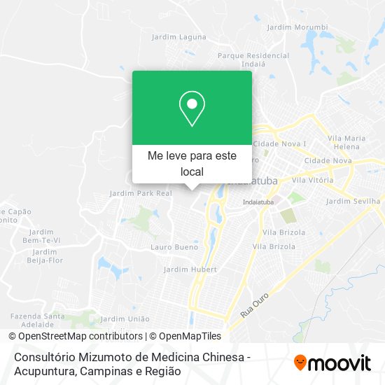 Consultório Mizumoto de Medicina Chinesa - Acupuntura mapa