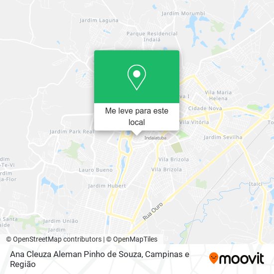 Ana Cleuza Aleman Pinho de Souza mapa