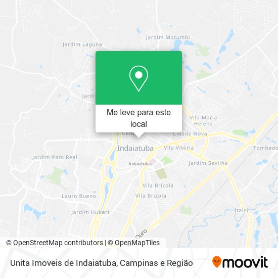 Unita Imoveis de Indaiatuba mapa