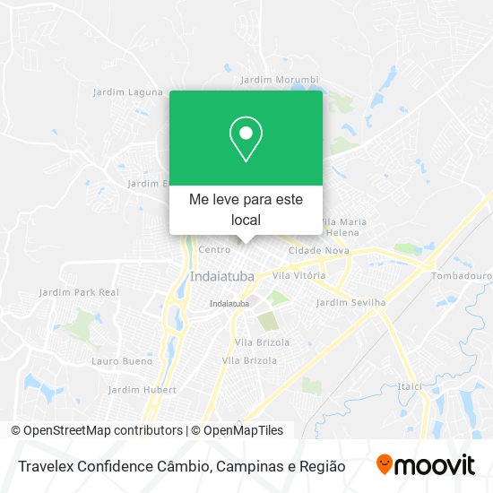 Travelex Confidence Câmbio mapa