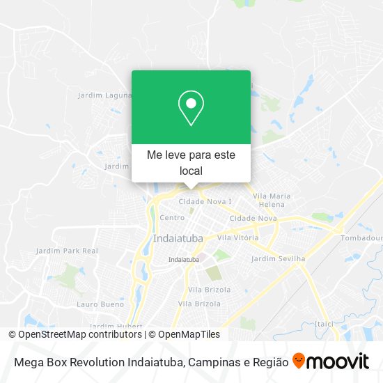 Mega Box Revolution Indaiatuba mapa