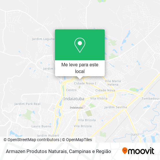 Armazen Produtos Naturais mapa